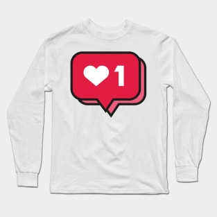 Like notification sticker Long Sleeve T-Shirt